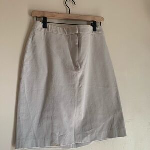 Lauren Ralph Lauren Cream Pencil Skirt Women Size 10 Cotton Business Casual